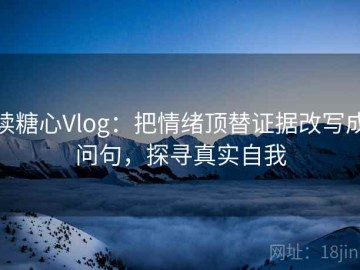 读糖心Vlog：把情绪顶替证据改写成问句，探寻真实自我