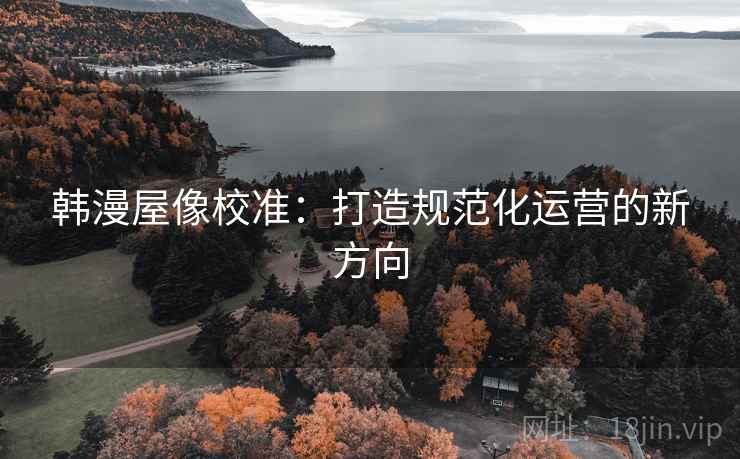 韩漫屋像校准：打造规范化运营的新方向