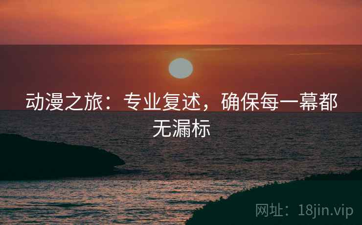 动漫之旅：专业复述，确保每一幕都无漏标